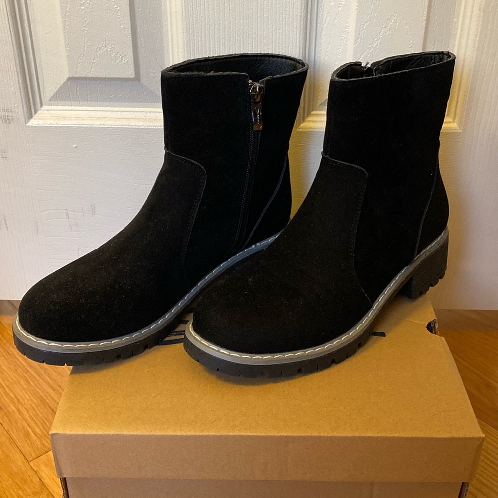 Seven7 Bestie Black Ankle Boots